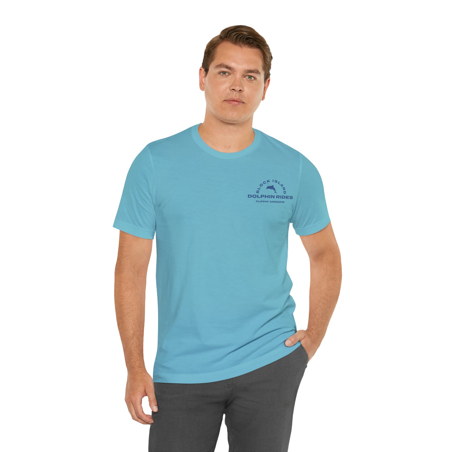 Block Island Dolphin Rides Tee