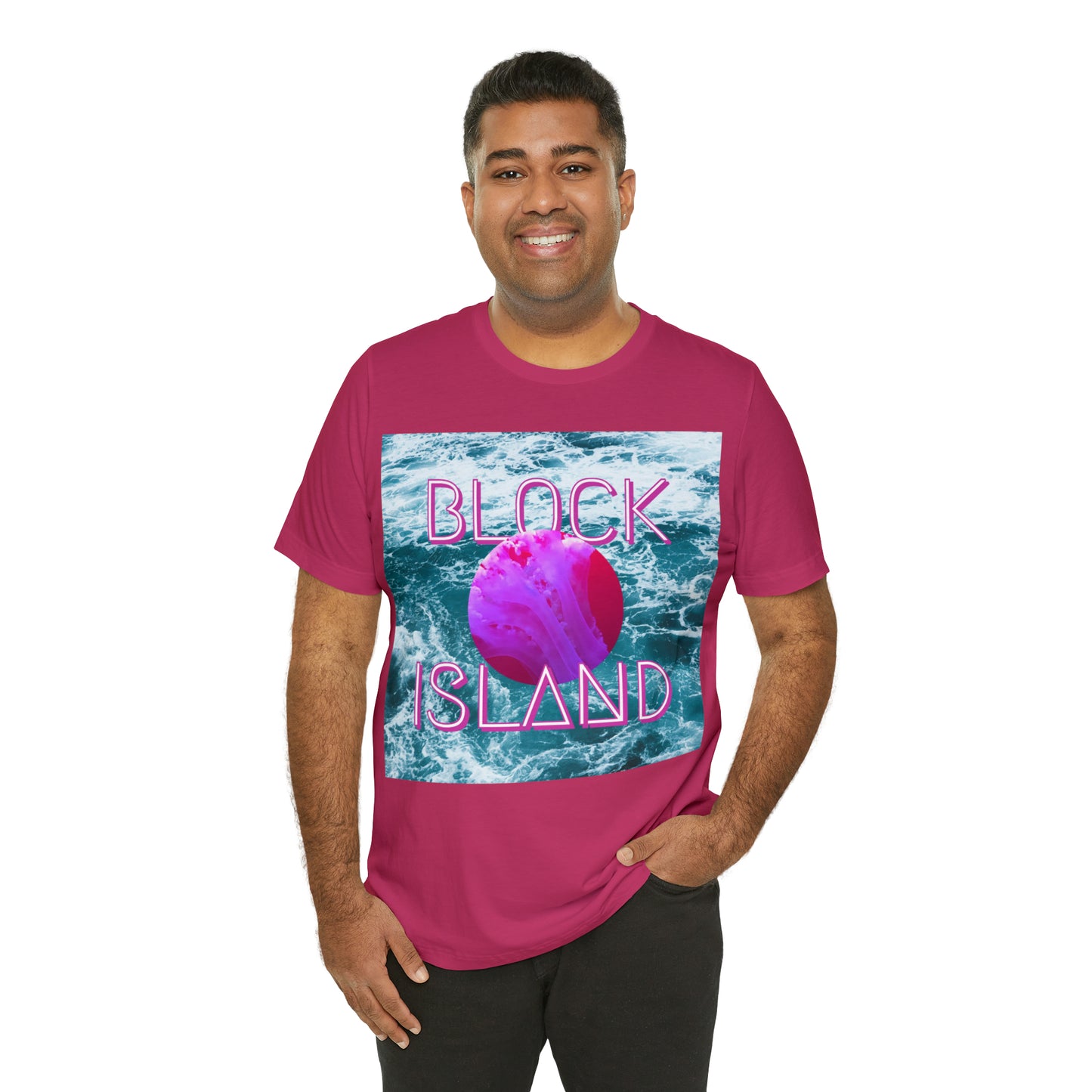 Block Island Vaporwave Tee