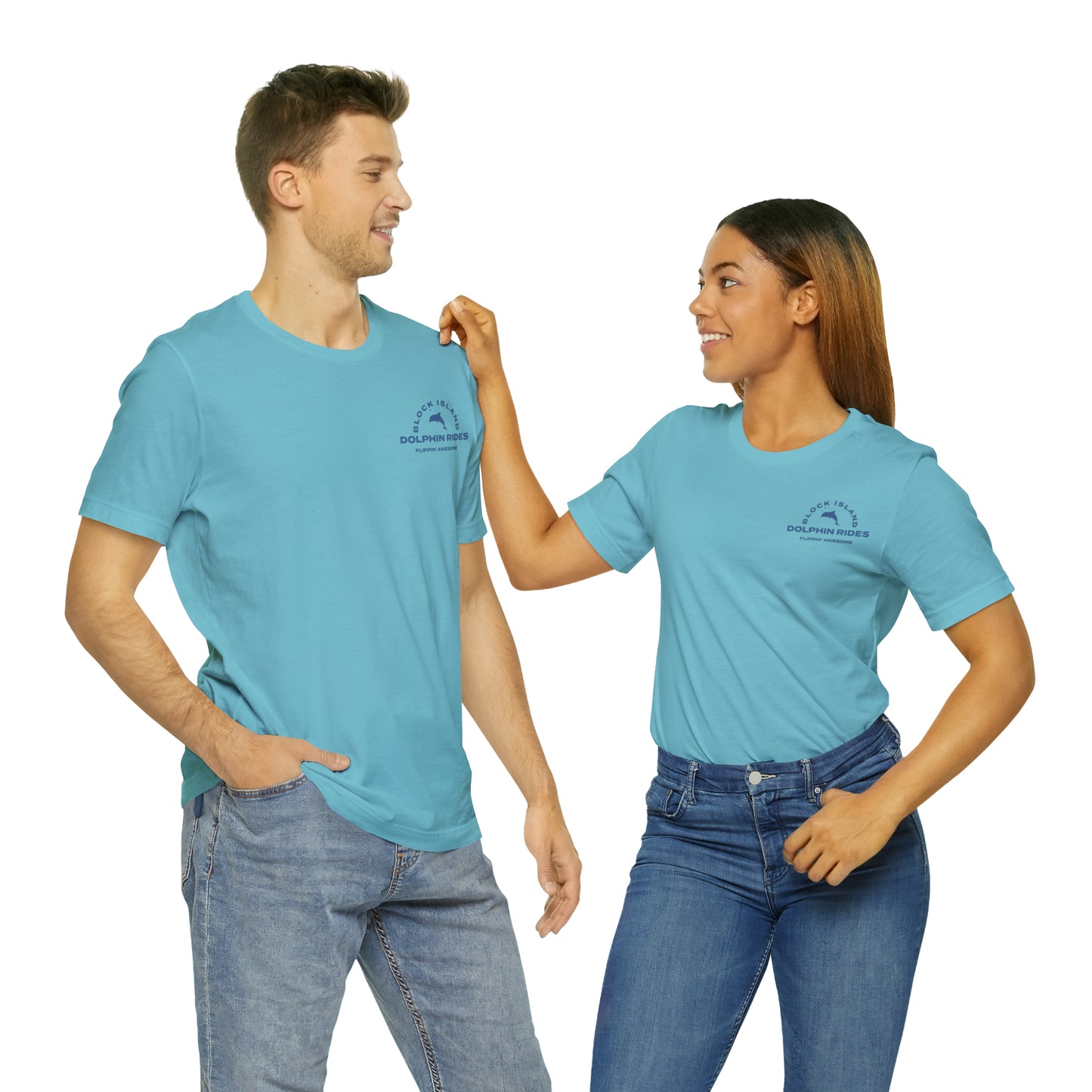 Block Island Dolphin Rides Tee