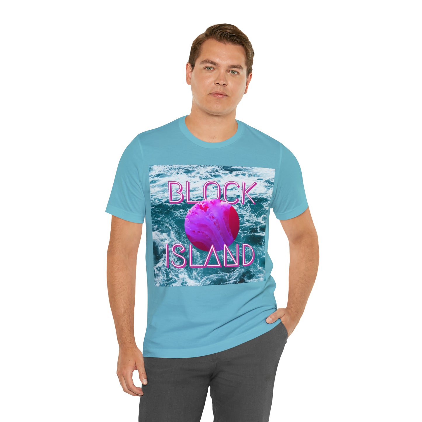 Block Island Vaporwave Tee