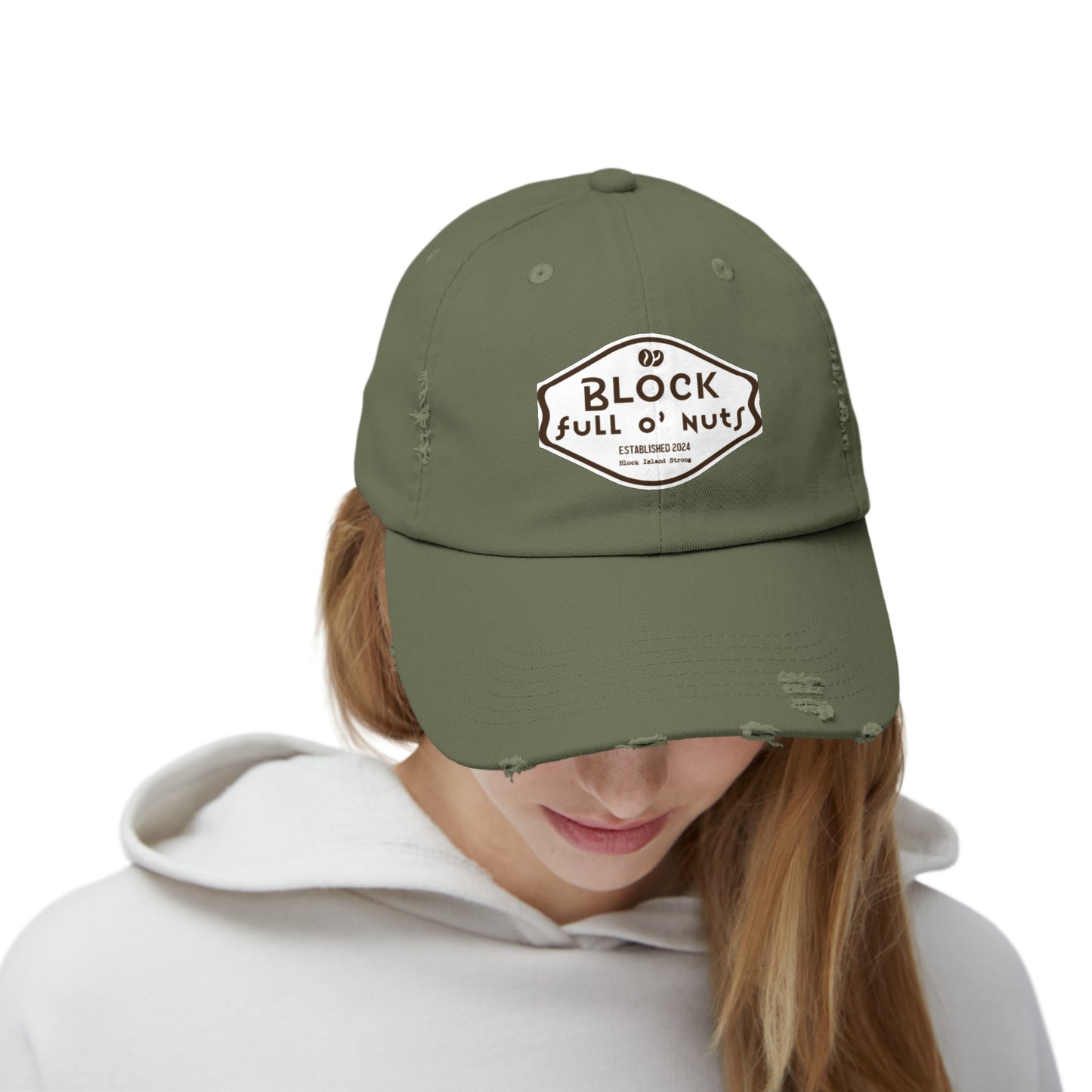Block Full o’ Nuts Distressed Cap
