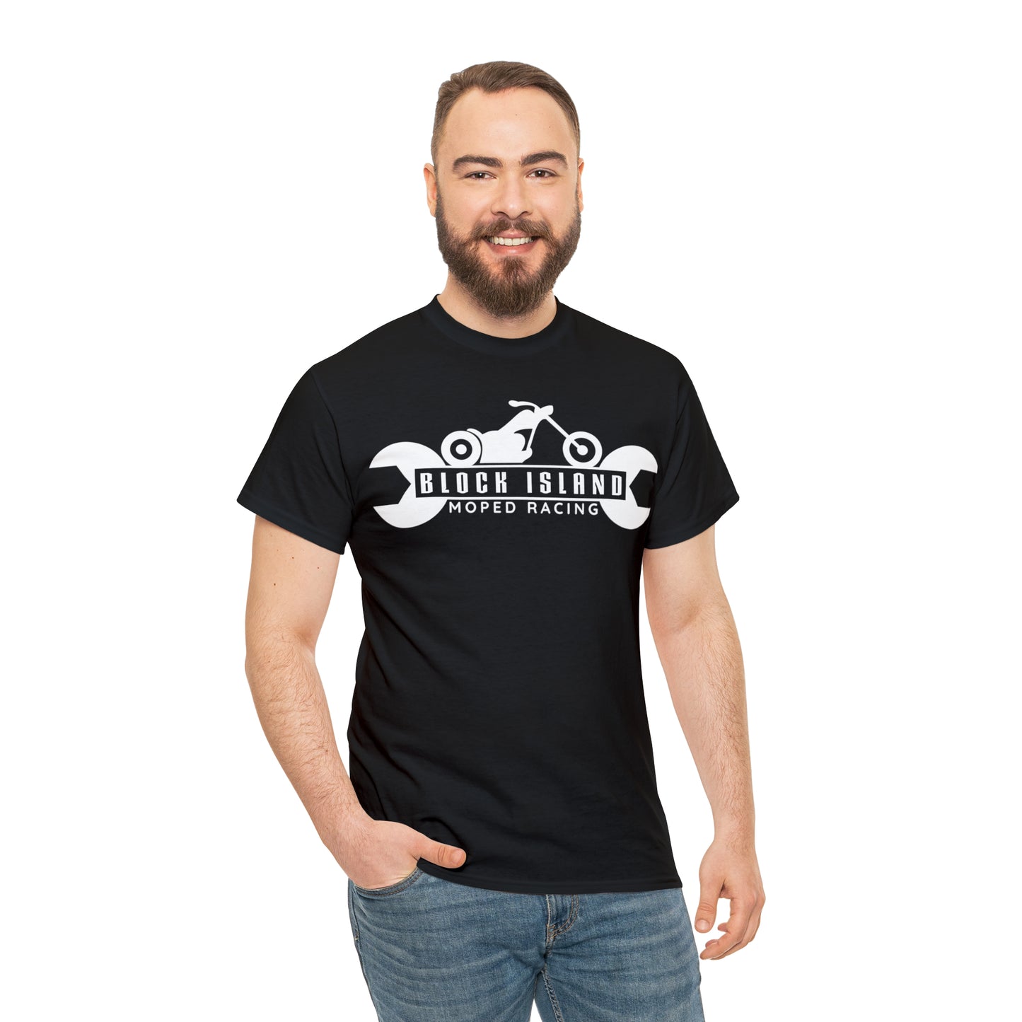 Block Island Moped Racing Tee