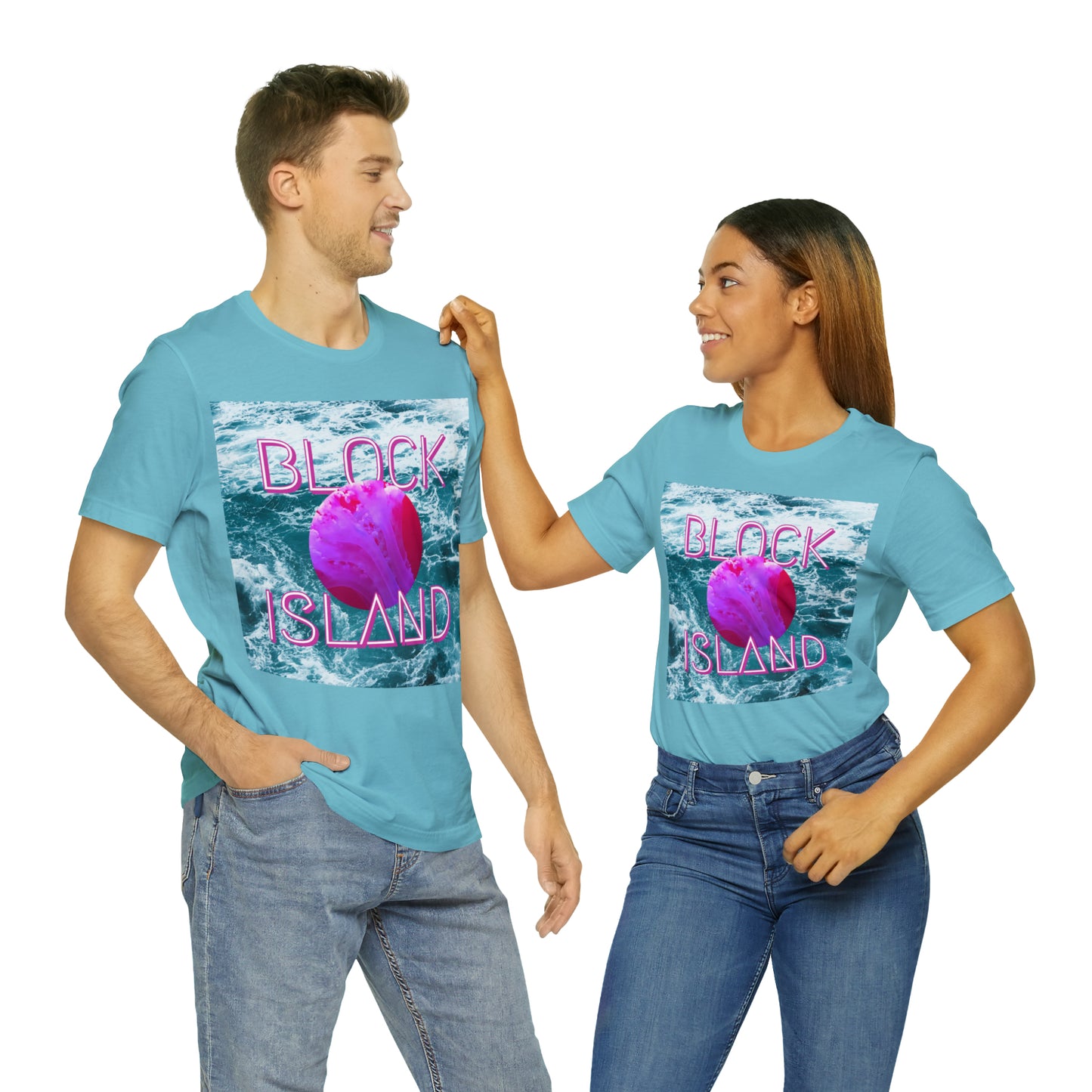 Block Island Vaporwave Tee
