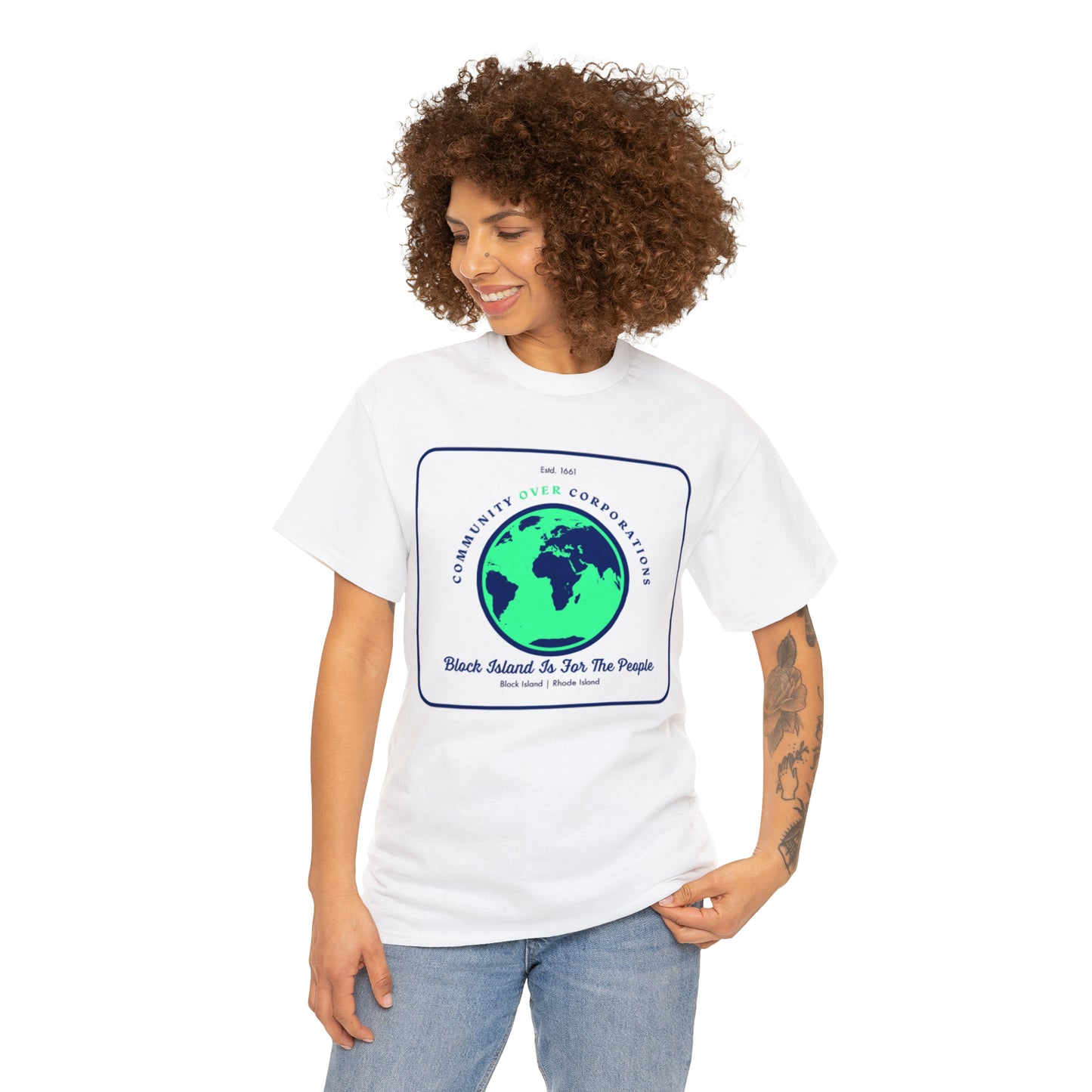 Community Over Corporations Tee