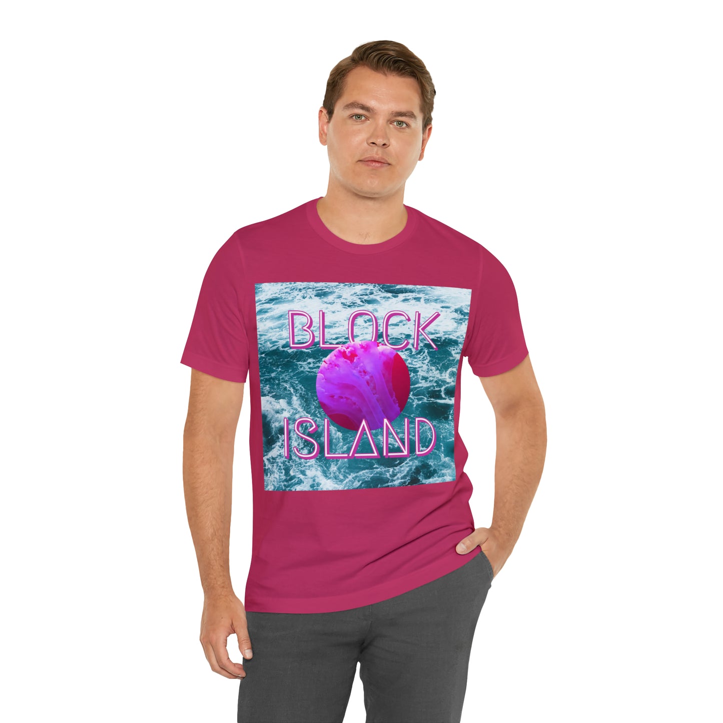 Block Island Vaporwave Tee