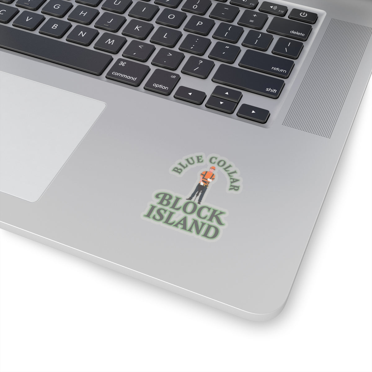 Blue Collar Block Island Sticker