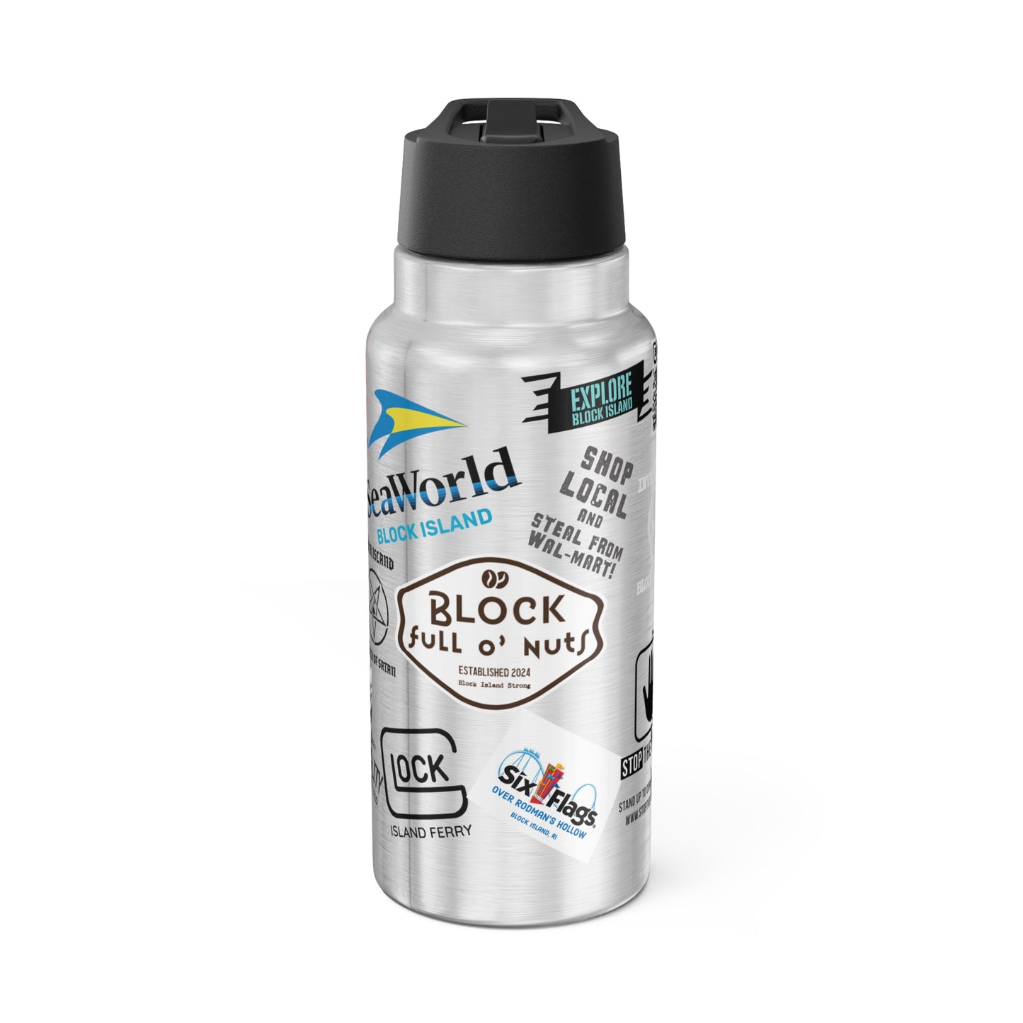 Sticker Bomb Gator Tumbler, 32oz