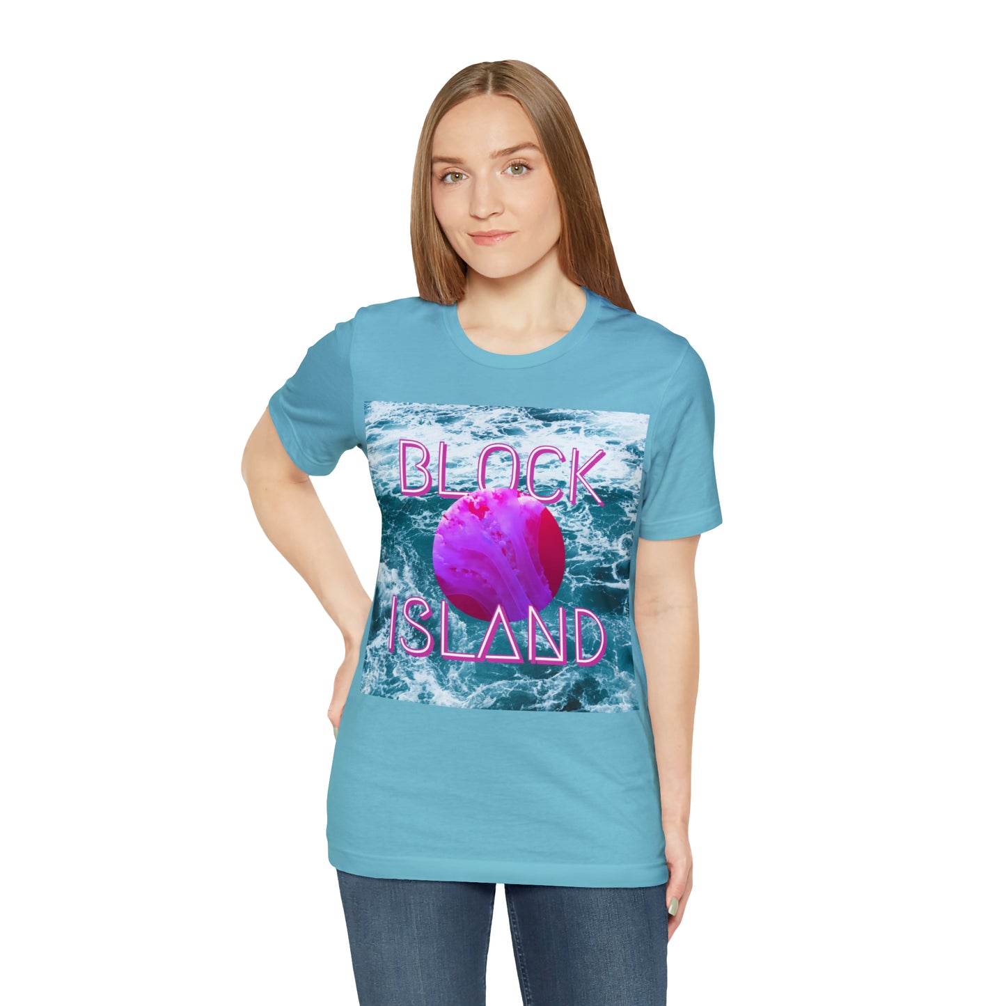Block Island Vaporwave Tee