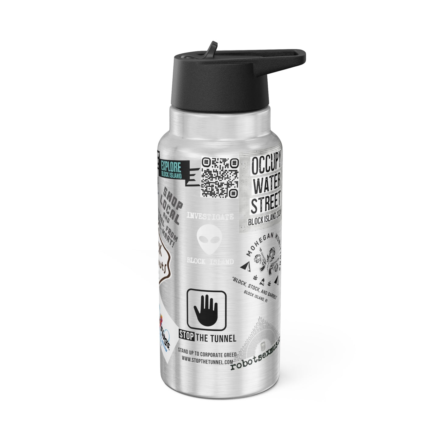 Sticker Bomb Gator Tumbler, 32oz
