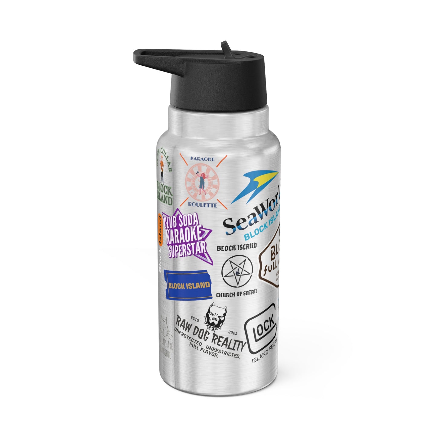 Sticker Bomb Gator Tumbler, 32oz