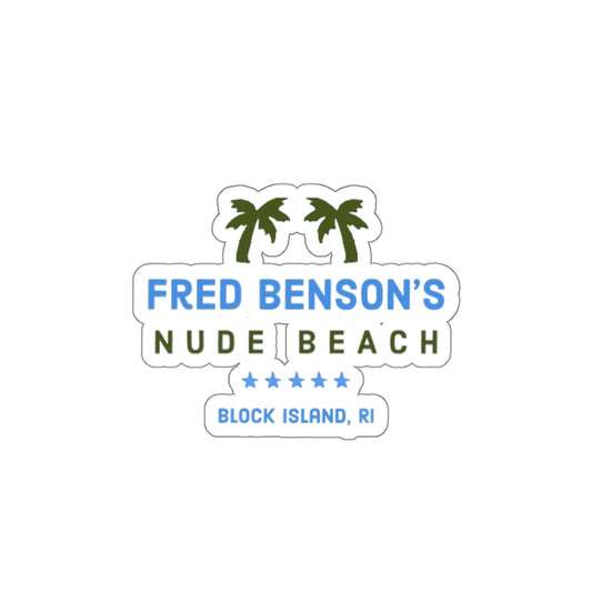 Fred Benson’s Nude Beach Sticker