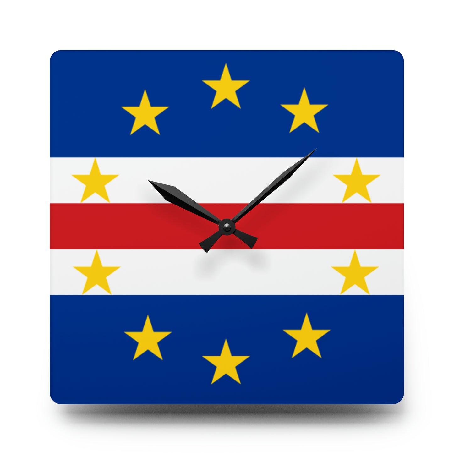 Cape Verdean Flag Wall Clock