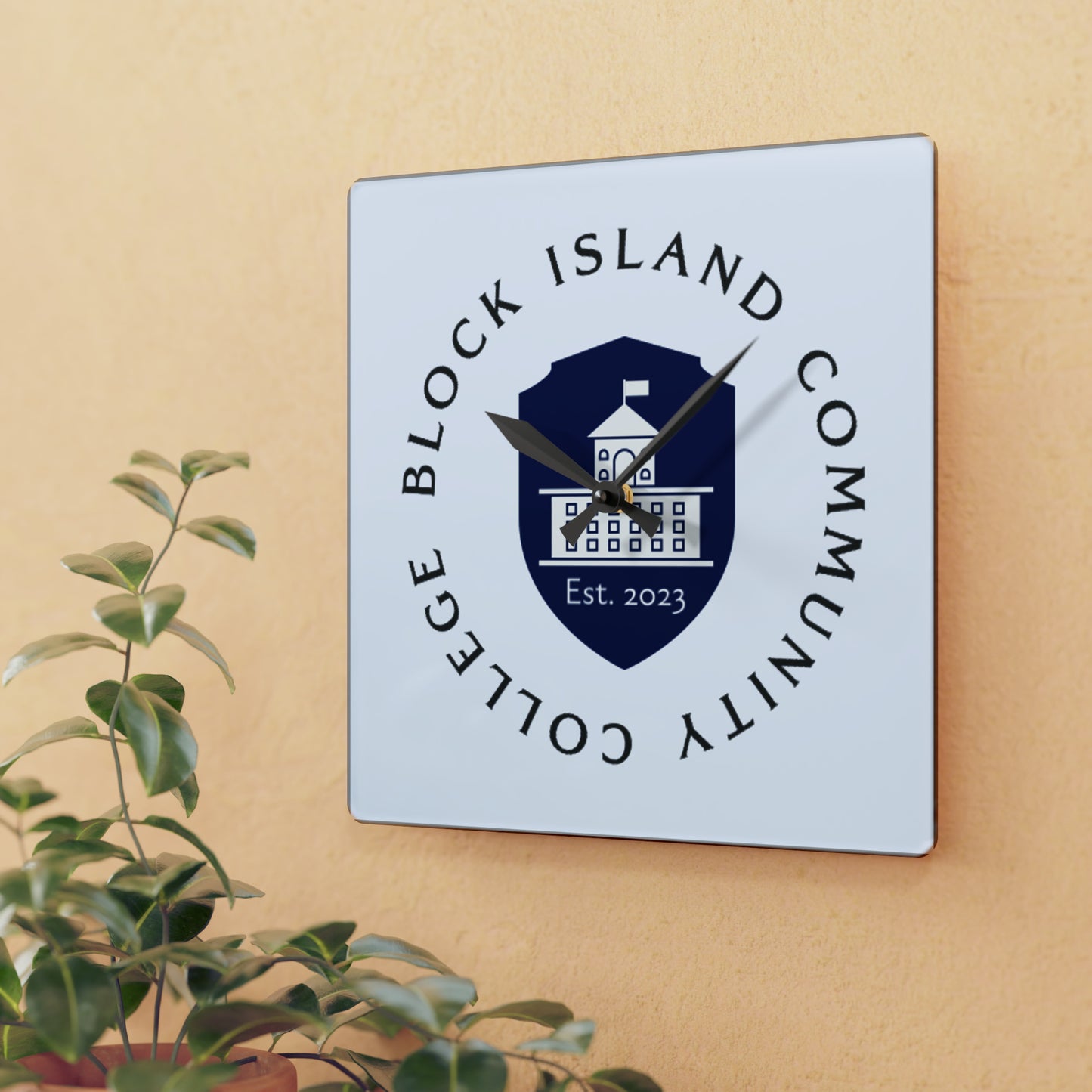 Block Island Community College Wall Clock