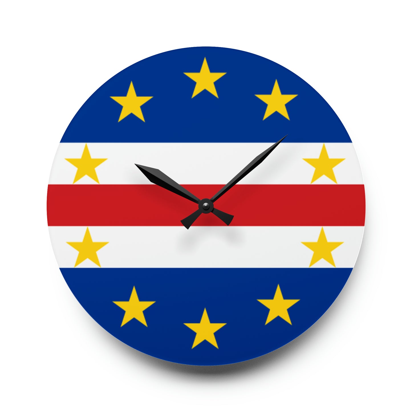 Cape Verdean Flag Wall Clock