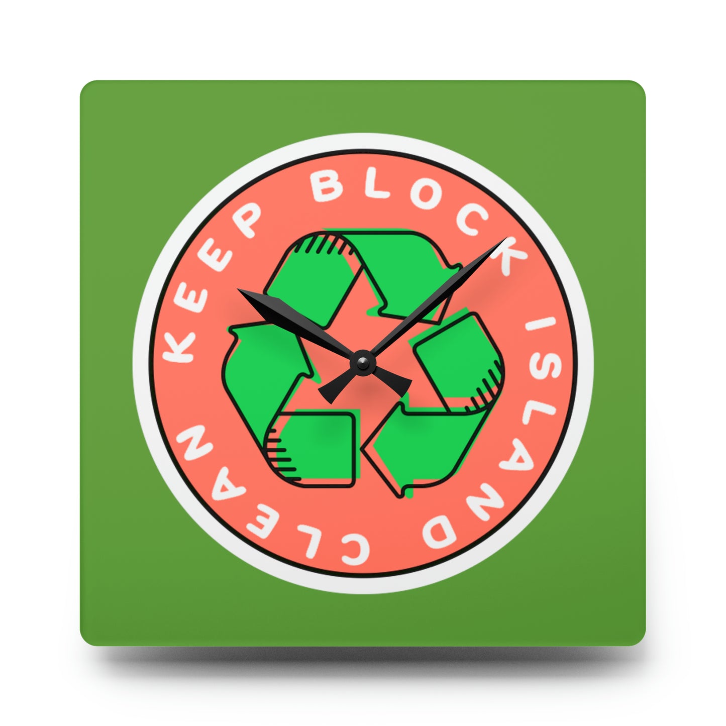 Keep Block Island Clean Wall Clock