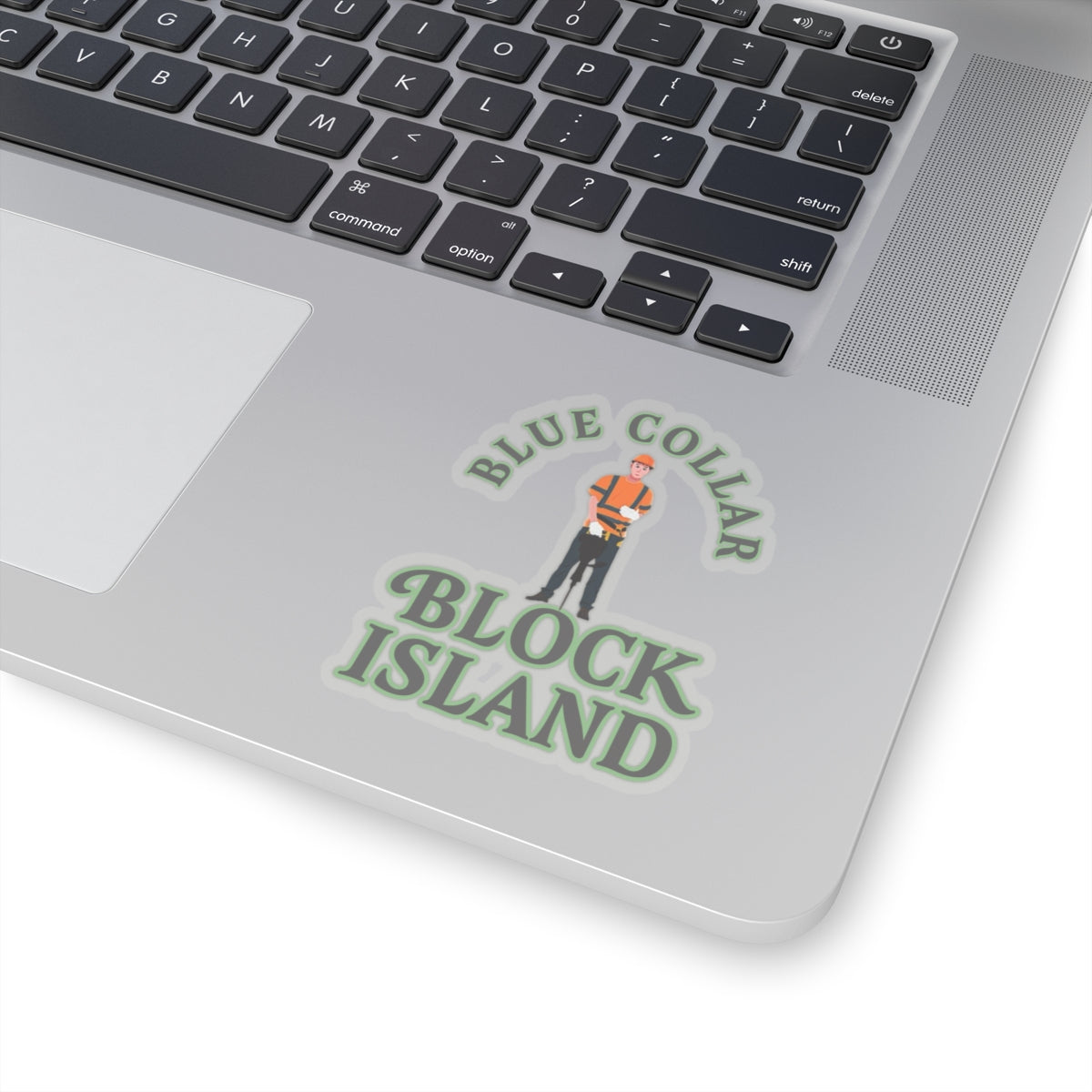 Blue Collar Block Island Sticker