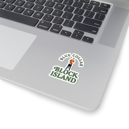 Blue Collar Block Island Sticker